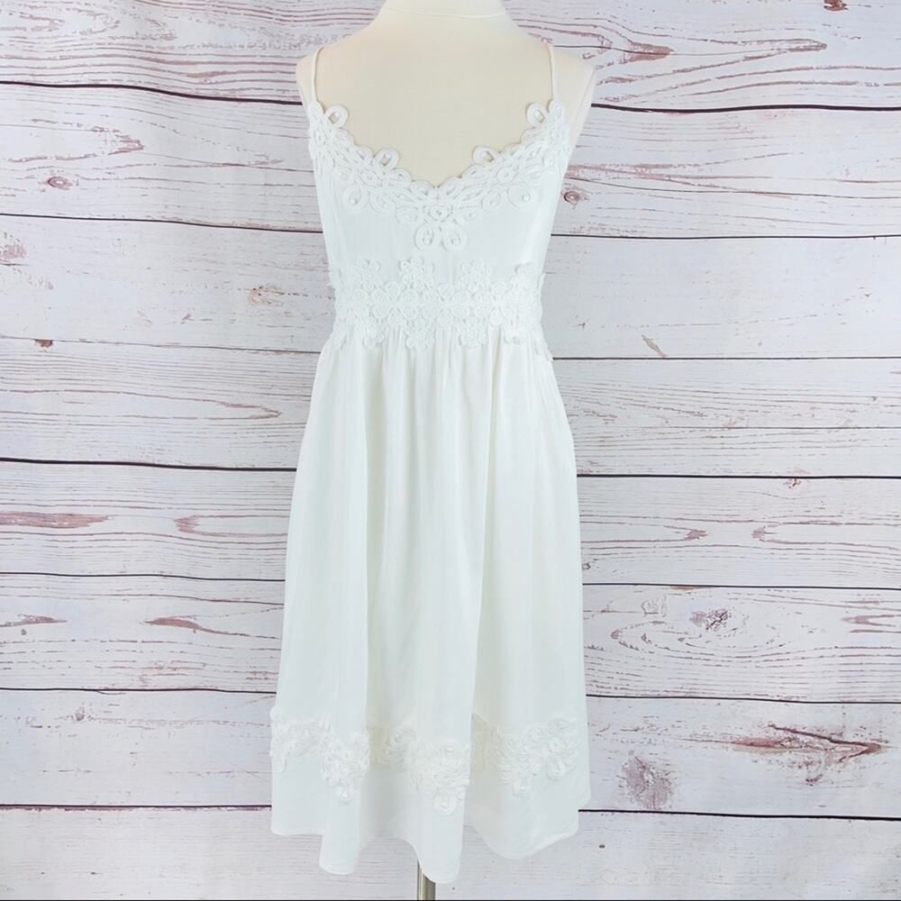 Altar'd State white sundress lace accents